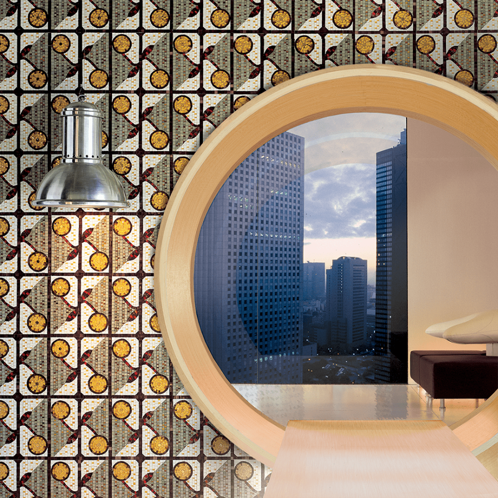 pattern glass mosaic new york home apartment