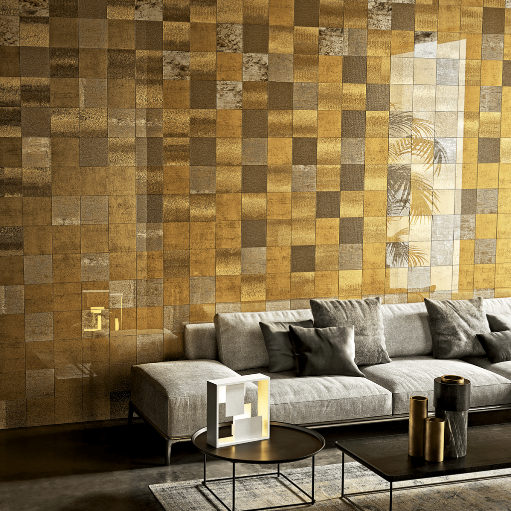 sicis vetrite gold surface interiordesign