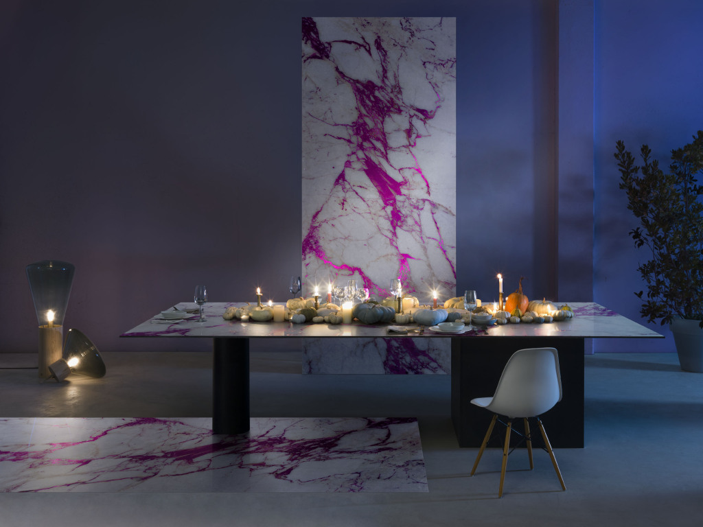 sicis marble electric color interior design