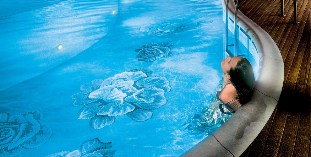 glass mosaic pool